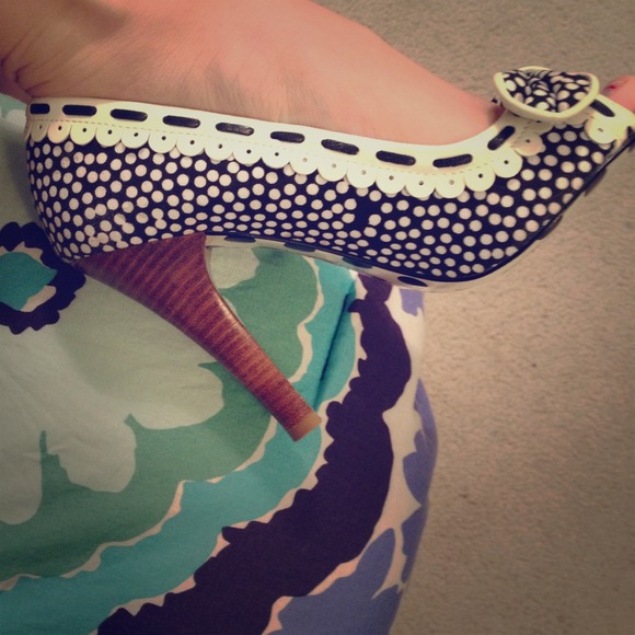 Betsy Johnson Polka dot heels
