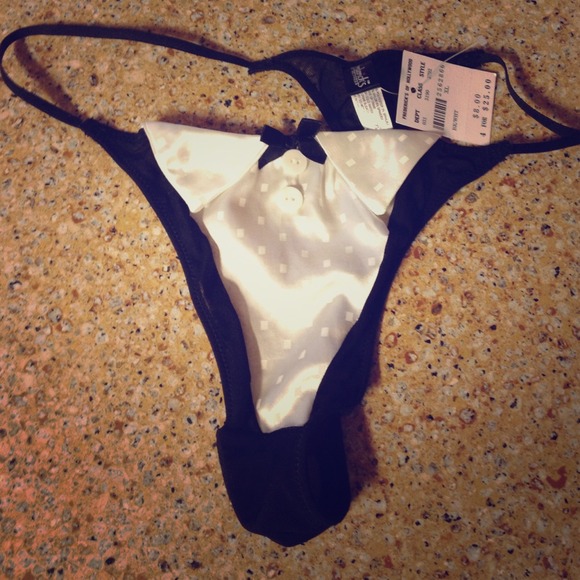Fredrick's of Hollywood tuxedo G string