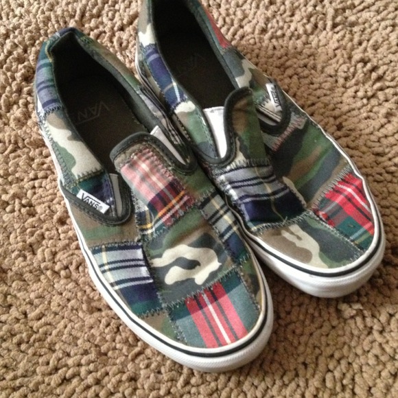 Vans camo/patchwork