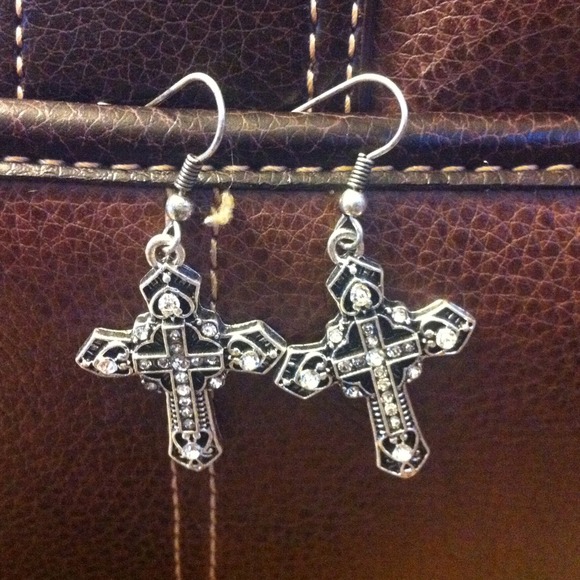 Cross earrings