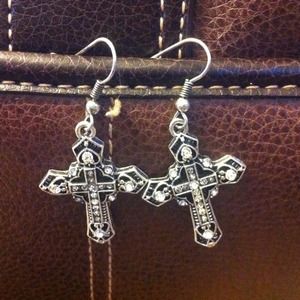 Cross earrings