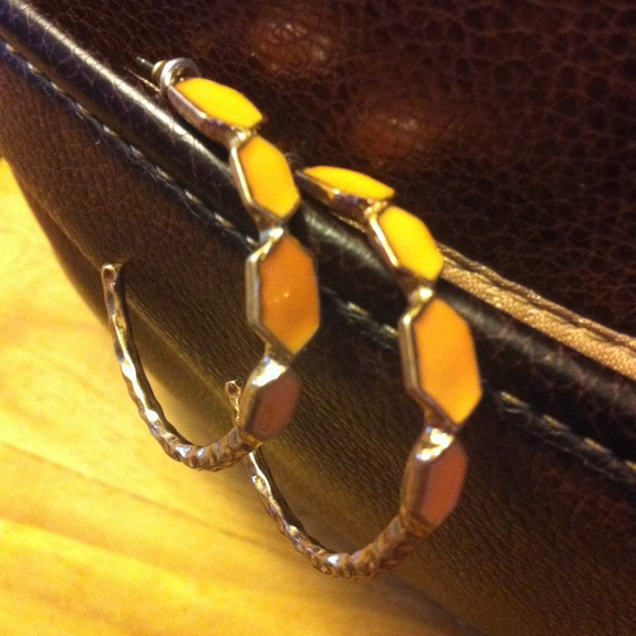 Coral & gold earrings