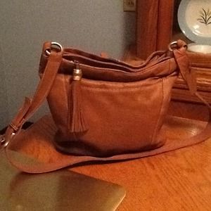 Leather hand bag