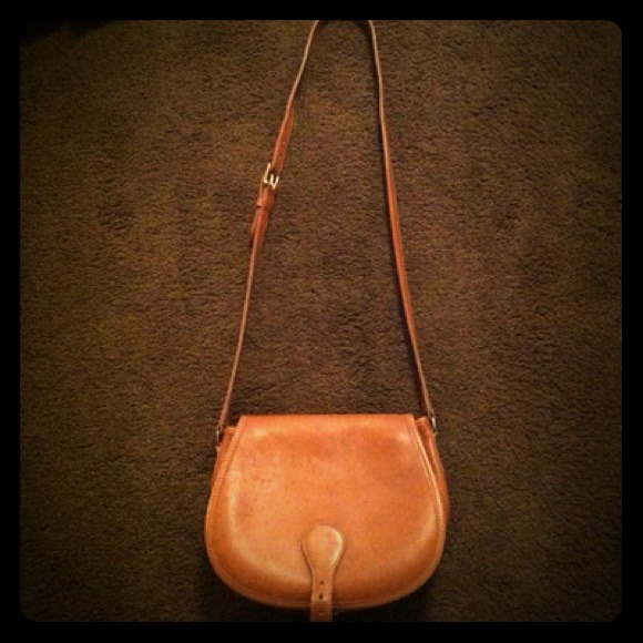 Sold-Authentic vintage cognac Coach purse