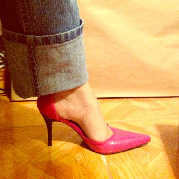 Hot pink heels