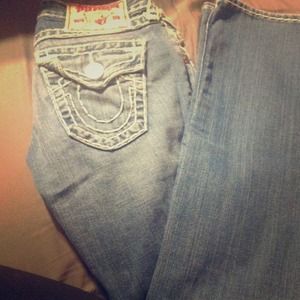 Stone washed True Religion jeans