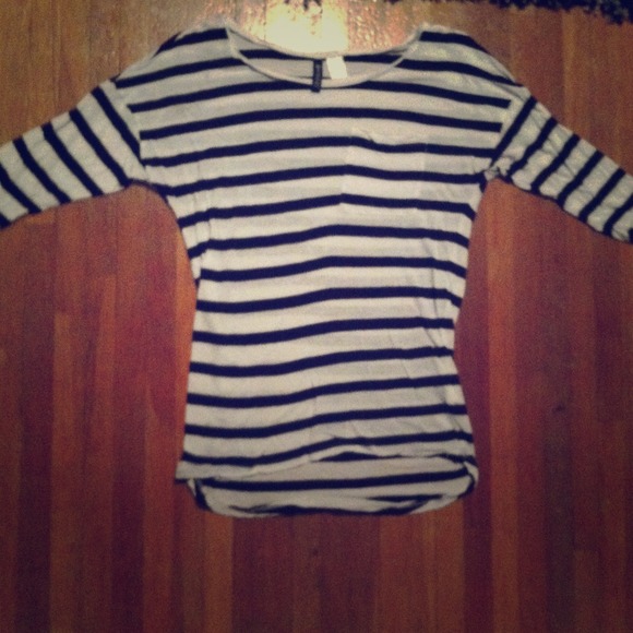 Striped black & white shirt