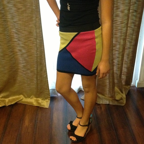 Multicolor block skirt - Picture 2 of 3