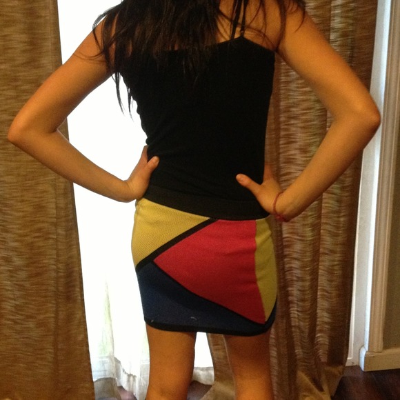 Multicolor block skirt - Picture 3 of 3