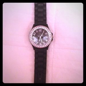 Black ladies fashion watch