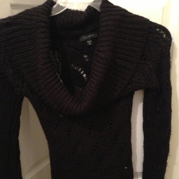 REDUCED!! Black knit Bebe sweater - Picture 2 of 3
