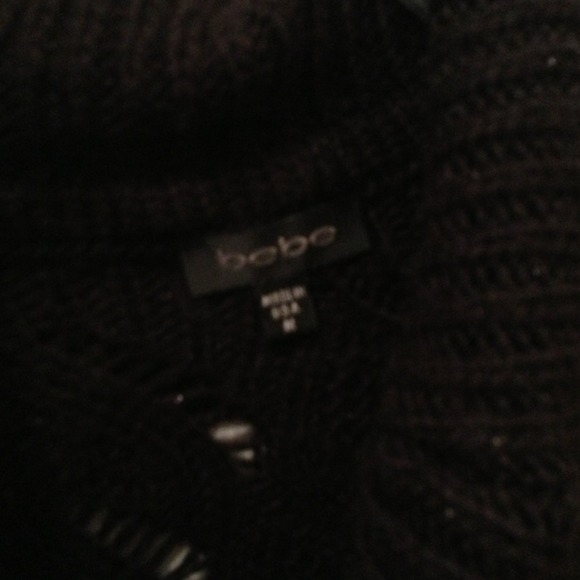 REDUCED!! Black knit Bebe sweater - Picture 3 of 3