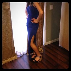 Dark blue/purple maxi dress