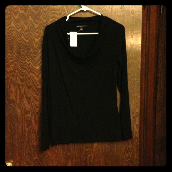 ***BUNDLE****Banana Republic Black Drapeneck Top