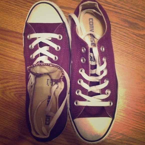 Purple All Star Converse Sneakers