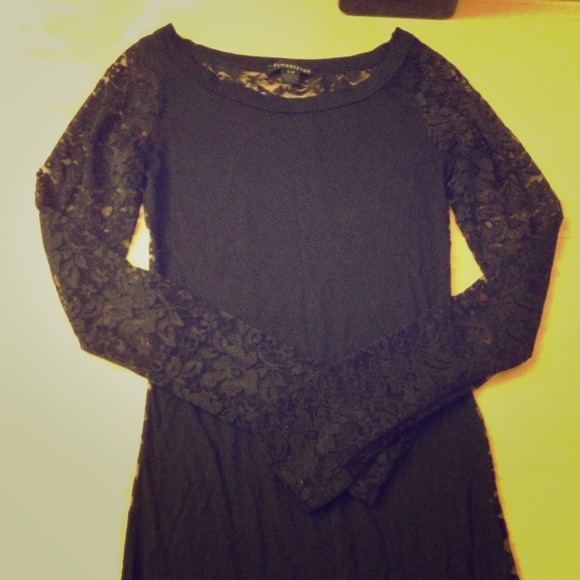 NWOT Black Lace Top