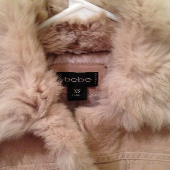 REDUCED!! Bebe leather and fur coat - Picture 2 of 3