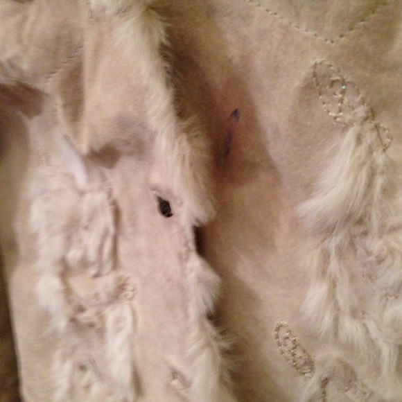 REDUCED!! Bebe leather and fur coat - Picture 3 of 3