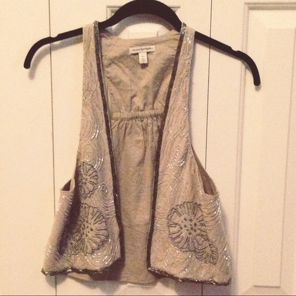American Eagle Outfitters Beaded Vest