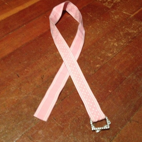 Pink reversible belt