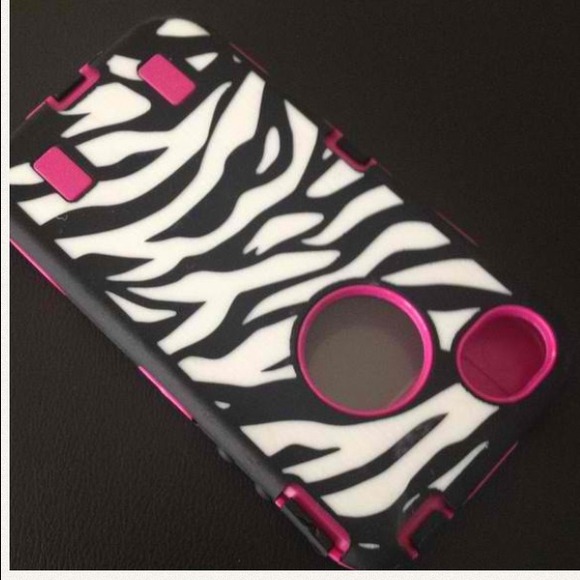 Zebra & Hot Pink iphone 4 & 4s