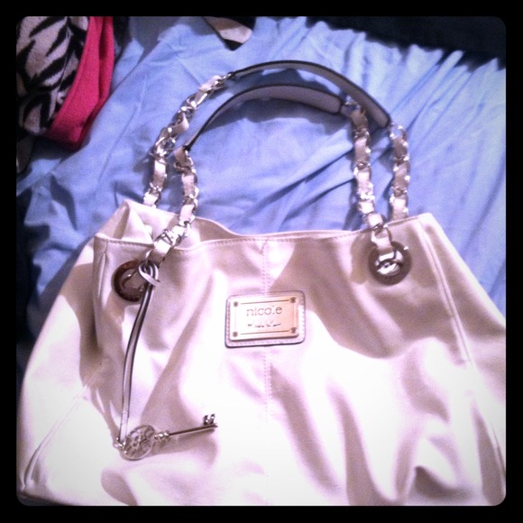 White Nicole purse for sale used for a week