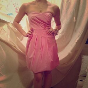 REDUCED Shiny pink strapless Zara dress