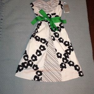 Anthropology strapless dress NWT