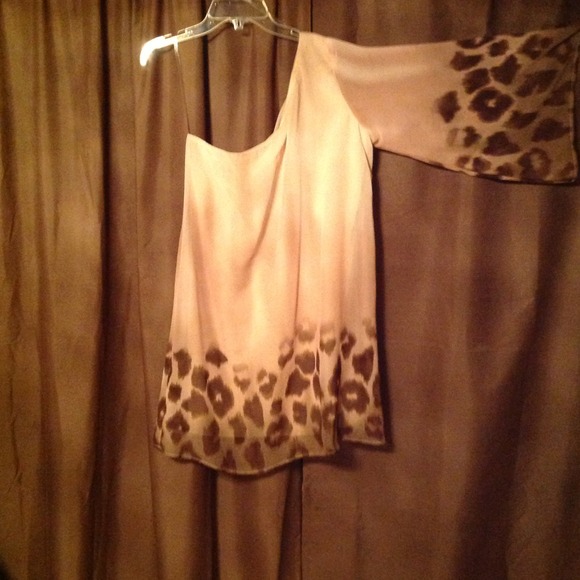 Safari dress with a mixture of light & dark brown