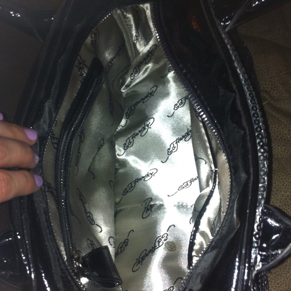 Black sequin authentic Ed Hardy bag ! Never used. - Picture 3 of 4
