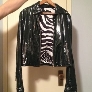 Green leather dolce and gabana jacket