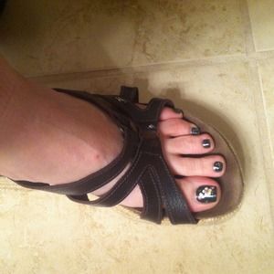 Brown wedge sandles - preloved ;)