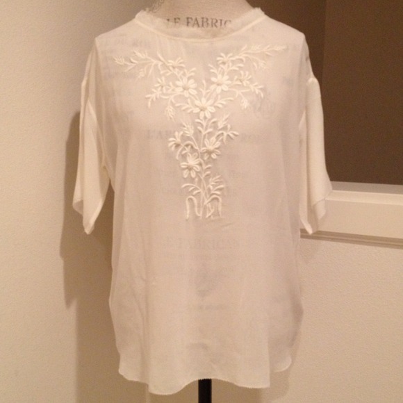 NWOT Le Fou by Wilfred Silk Top - Picture 2 of 4