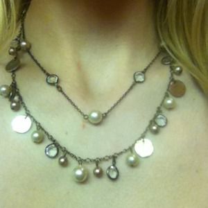 Pearl and bedazzle necklace!!!!!!!