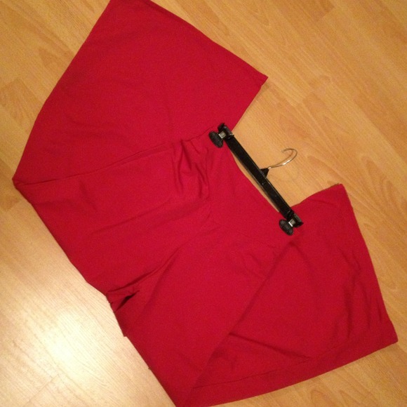 Red wide leg trouser - Picture 1 of 2