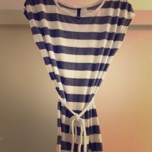Striped Tunic w/ Rope Belt