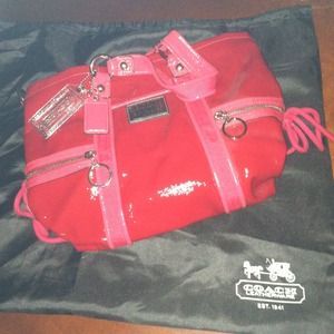 Coach patent leather bag