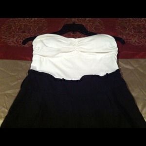 Fashion overalls strapless short