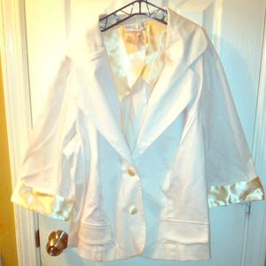 White n gold suit