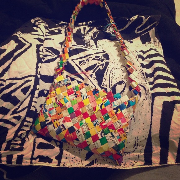 Cookie & Candy Wrapper Purse -Handmade