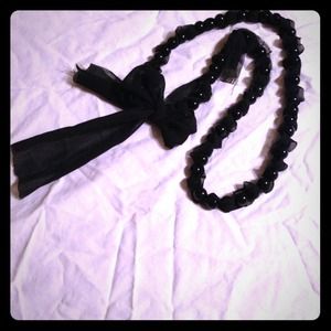 FREE IN BUNDLE Fabric and bead necklace