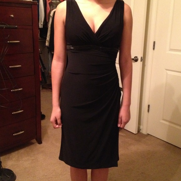 Black cocktail dress