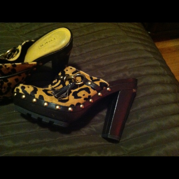 Coach leopard clogs - Picture 2 of 2