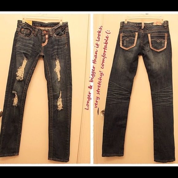 Stretchy jeans & 3 rings set - Picture 1 of 3