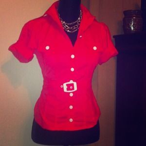 ❌Sold❌Bebe button up shirt pre-owned