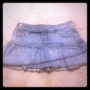 Refuge raffle denim skirt