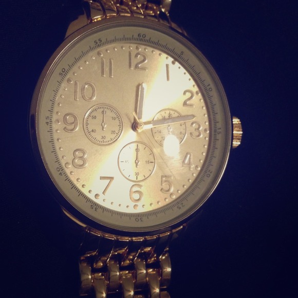 Big face Gold watch