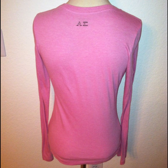 American Eagle Sz M Sparkle long sleeve shirt top - Picture 3 of 4