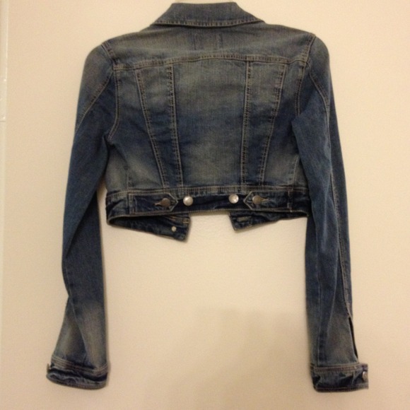 MNG MANGO cropped Denim Jacket - Picture 2 of 8
