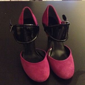 Hot pink. Shoes from NINE WEST
